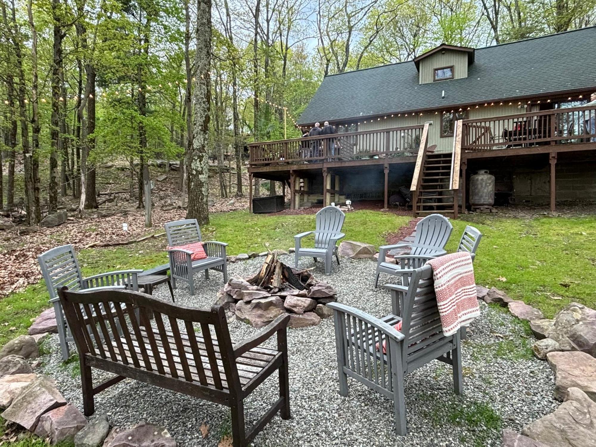 Pocono Mountain View Lake House In Lake Harmony Bagian luar foto